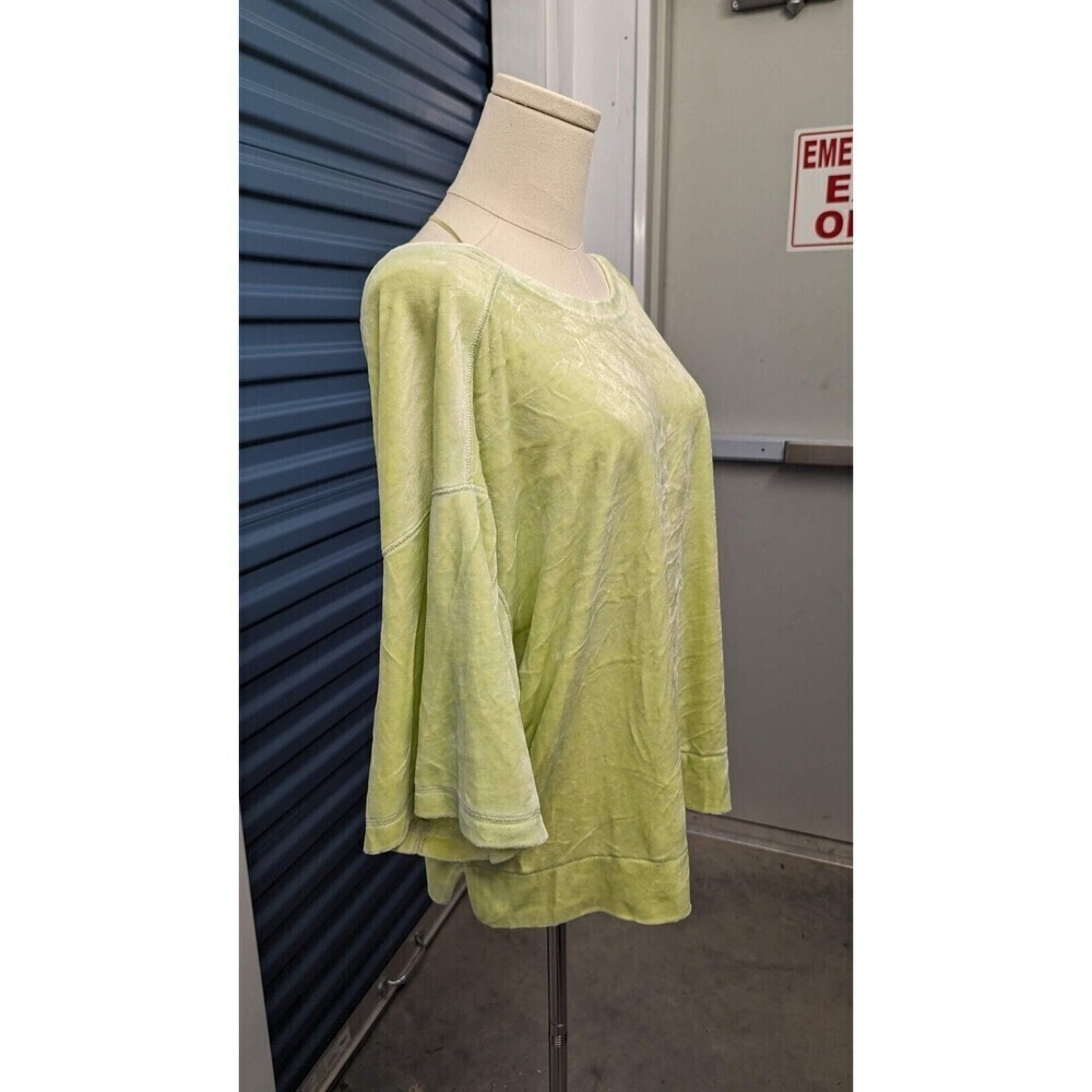 We The Free Valerie Velour Low Back Wide Sleeves Oversize Comfy‎ Top Small - Picture 5 of 11